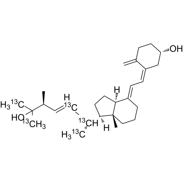 25-Hydroxyvitamin D2-(20,21,22,26,27-13C5) solution